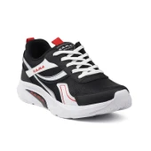 Unisex Siyah Kırmızı Özel Tasarım Modern Konforlu Rahat Sneaker Günlük Yürüyüş Ayakkabısı thumbnail 3