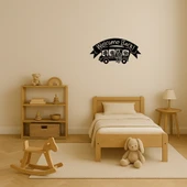 Okula Dönüş Otobüsü Dekoratif Tablo - 3