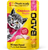 Bado Yavru Kedi Yaş Maması Tavuk 85GR - 1