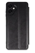 Samsung Galaxy A06 Kılıf Flip Cover - Siyah thumbnail 1