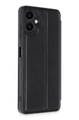 Samsung Galaxy A06 Kılıf Flip Cover - Siyah thumbnail 3