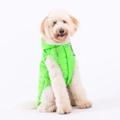 Pawstar Railway Neon Green Su İtici Orta-Büyük Irk Köpek Yelek Yağmurluk - 3