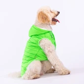 Pawstar Railway Neon Green Su İtici Orta-Büyük Irk Köpek Yelek Yağmurluk - 1