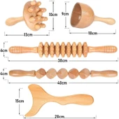 Valkyrie 5’lü Medikal Ahşap Maderoterapi Masaj Seti Vücut Şekillendirme & Derin Masaj Lenfatik Drenaj Seti - 2