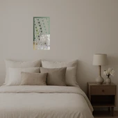 Geometrik ve Çiçek Desenli Duvar Aynalı Tabloi thumbnail 2