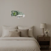 Vintage Araba Görselli  Dekoratif Aynalı Tablo thumbnail 2