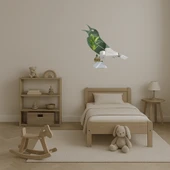 Doğal Dokunuş: Daldaki Kuş  Aynalı Tablo thumbnail 4