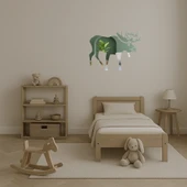 Rustik Geyik Silüeti Dekoratif Aynalı Tablo thumbnail 4