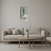 Çiçek ve Geometrik Desenli Duvar Sanatı thumbnail 1