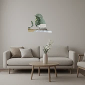 Daldaki Leila Göğüslü Mavi Kuş Aynalı Tablosu thumbnail 1