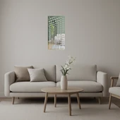 Çiçek Motifli Dekoratif Aynalı Tablo thumbnail 1