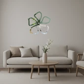 Nayantara Çiçeği Sanatsal Aynalı Tablo thumbnail 1