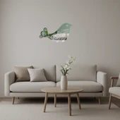 Süs Kuşu Motifli Dekoratif Aynalı Tablo thumbnail 1