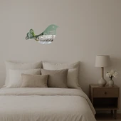 Süs Kuşu Motifli Dekoratif Aynalı Tablo thumbnail 2