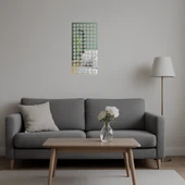 Modern Çizgiler Dekoratif Aynalı Tablo thumbnail 4