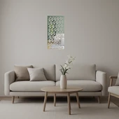 Abstract ve Floral Dekoratif Aynalı Tablo thumbnail 1