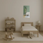 Abstrakt Çiçek Desenli  Dekoratif Aynalı Tablo thumbnail 4