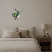 Siluet Geyik ve Ağaç Dekoratif Aynalı Tablo thumbnail 3