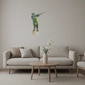 Silahlı Kız Temalı Dekoratif Aynalı Tablo thumbnail 1