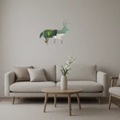 Ahşap Siluet Geyik Dekoratif İç Mekan Aynalı Tablosu thumbnail 1