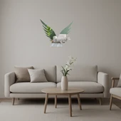 Zeytin Dalı ile Barış Güvercini Dekoratif Duvar Aynalı Tablosu thumbnail 1