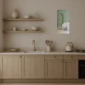 Minimalist Çizgilerle  Dekoratif Aynalı Tablo thumbnail 3