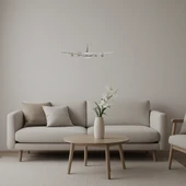Sanatsal Uçak Duvar Dekorasyonu thumbnail 1