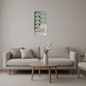 Minimalist Çiçek Desenli Aynalı Tablolar thumbnail 1