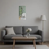 Çiçek Motifli  Dekoratif Aynalı Tablo thumbnail 5