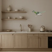 Koşucu Kuş Dekoratif Duvar Aynalı Tablosu thumbnail 2