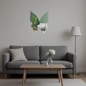 Zarif Kelebek ve Çiçek Motifli  Aynalı Tablo thumbnail 5