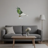 Doğal Dokunuş: Daldaki Kuş  Aynalı Tablo thumbnail 5