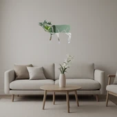 Geyik ve Doğa Temalı Dekoratif İç Mekan Aynalı Tablosu thumbnail 1