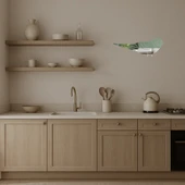 Kuş Temalı Dekoratif Aynalı Tablo - Baharın Gelişi thumbnail 2