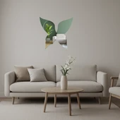 Modern Kelebek Motifli  İç Mekan Aynalı Tablosu thumbnail 1