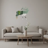 Minimalist Geyik Silueti Aynalı Tablo thumbnail 1