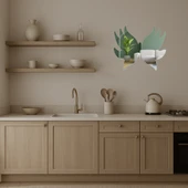 Modern Kelebek Tasarımlı  Sanat Aynalı Tablosu thumbnail 3