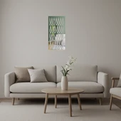 Abstrakt Sanat Desenli Dekoratif Aynalı Tablo thumbnail 1