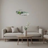 Klasik Araba İllüstrasyonlu  Aynalı Tablo thumbnail 1