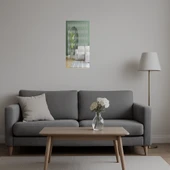 Soyut Çiçek Motifli  İç Mekan Aynalı Tablosu thumbnail 5