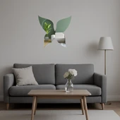 Modern Kelebek Motifli  İç Mekan Aynalı Tablosu thumbnail 5