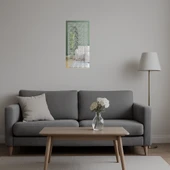 Çiçek ve Geometri Desenli Dekoratif Aynalı Tablo thumbnail 5