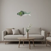 Renkli Balıklar ve Mercanlar  Duvar Aynalı Tablosu thumbnail 1