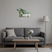 Köpek Yüzü Dekoratif Aynalı Tablo thumbnail 5