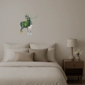 Geyik ve Ağaç Siluetli Dekoratif Aynalı Tablo thumbnail 2