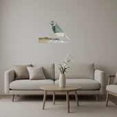 Zarif Saka Kuşu  Dekorasyon Aynalı Tablosu thumbnail 1