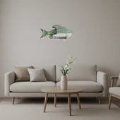 Renkli Mercan Resifi Dekoratif Aynalı Tablo thumbnail 1