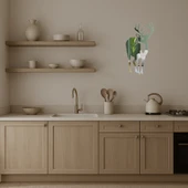 Geyik Silüeti ve Ağaç Detaylı Duvar Aynalı Tablosu thumbnail 3