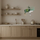 Minimalist Geyik Motifli Duvar Aynalı Tablosu thumbnail 4