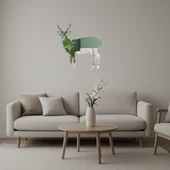 Geyik ve Doğa Siluetli Aynalı Tablo thumbnail 1